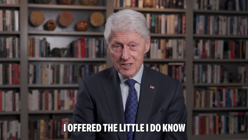 Former President Bill Clinton released a video after his deposition in front of the for the House Oversight Committee as part of their probe into Jeffrey Epstein on Feb. 27, 2026.